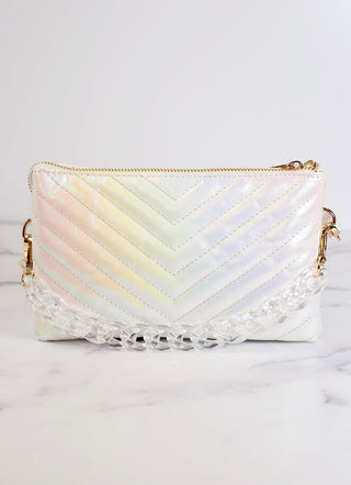 Sherman Quilted Purse White Op