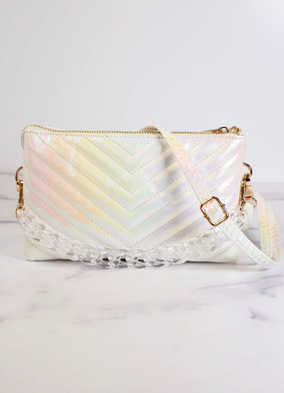 Sherman Quilted Purse White Op