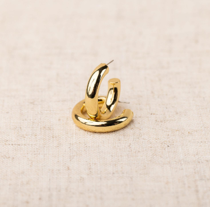 Shiny Gold Sara Earring