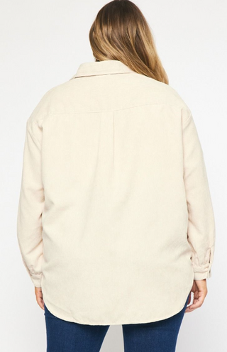 Side Kickin Shacket-Curvy