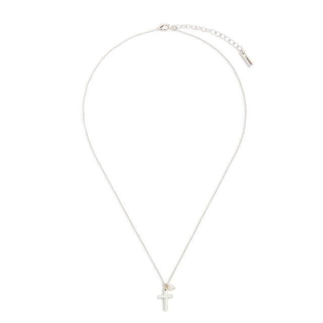 Silver Dainty Cross Necklace