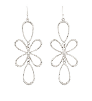 Silver Diacut Earring