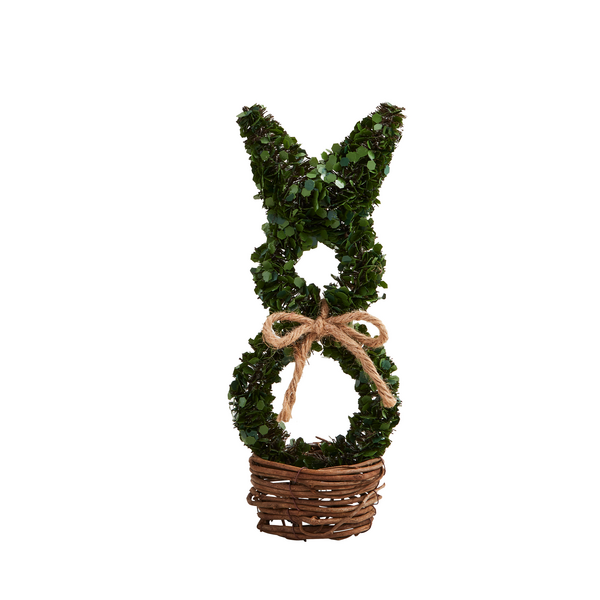 Small Boxwood Bunny Sitter