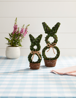 Small Boxwood Bunny Sitter