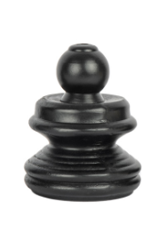 Small Black Display Pole