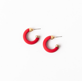 Small Red&Black Amanda Earring