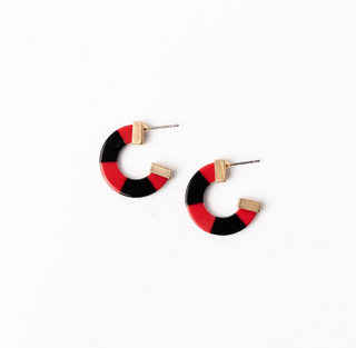Small Red&Black Melody Earring
