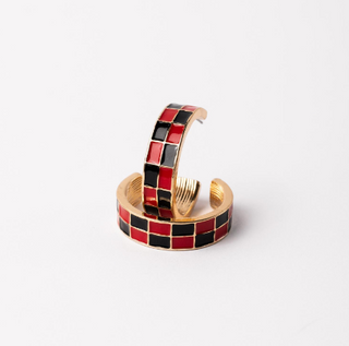 Small Red&Black Sunny Earring