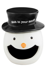 Snowman Open Candy Container