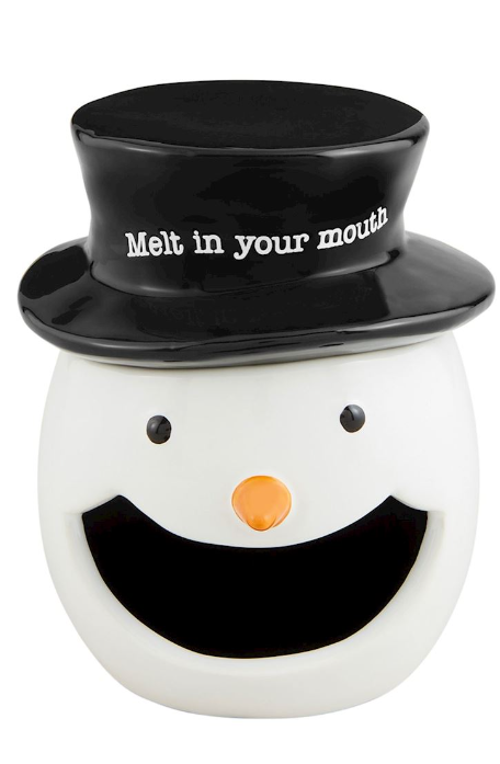 Snowman Open Candy Container