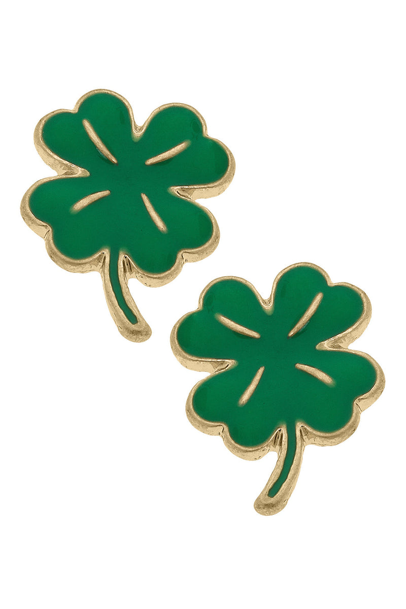 St Patrick's Day Shamrock Stud