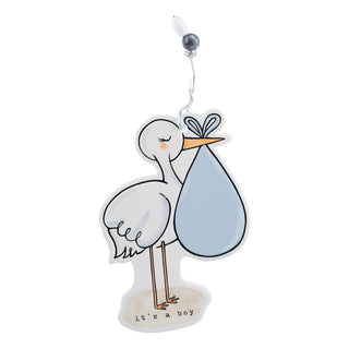 It's A Boy Stork Flat Ornament