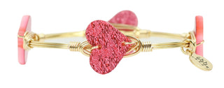 Suzie Glitter Heart Bangle