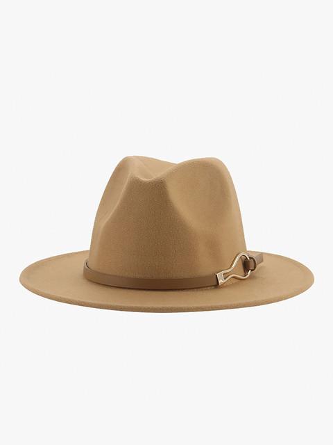 Tan Leanna Buckle Hat