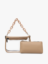 Taupe Jessica Clear Crossbody