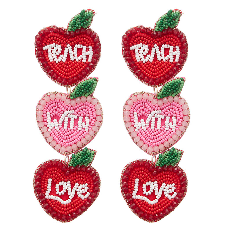 Teacher Apple Earring