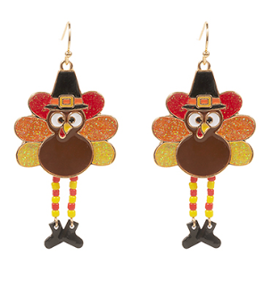 Thanksgiving Turkey Earring