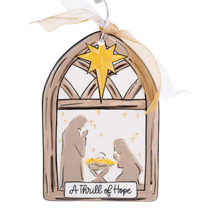 Thrill Of Hope Flat Ornament
