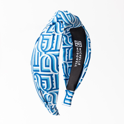 Touchdown Blue& White Headband