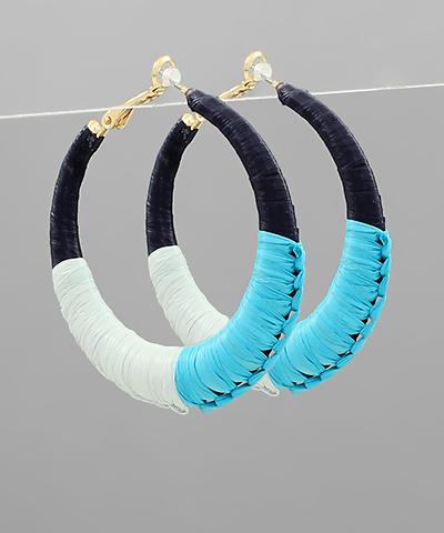 Turqouse and Navy Alice Earrings