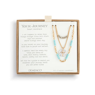 Turquoise Beaded Prayer Necklace