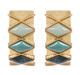 Turquoise Rhombus Earring