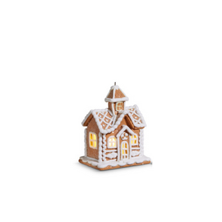 Pointed Gingerbread House Ornament