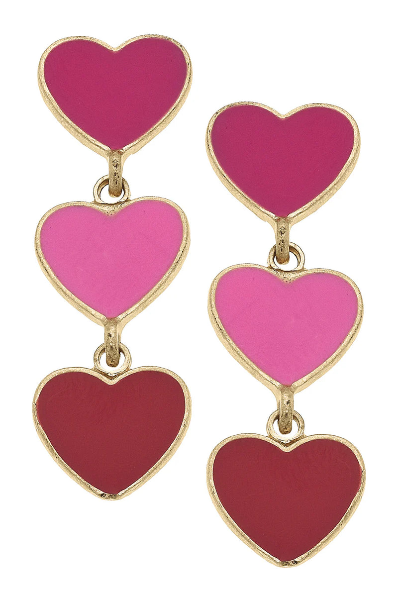 Valentines Drop Heart Earring