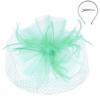 Veiled Mesh Fascinator Mint