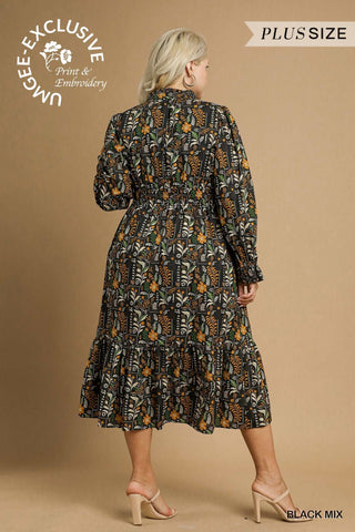 Garden Party Midi Dress- Curvy