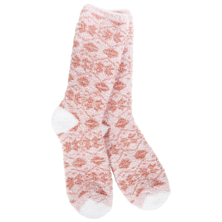 Mauve Fair Isle Socks