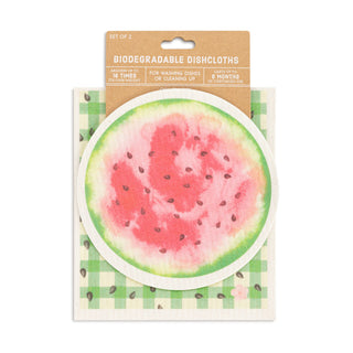 Watermelon Biodegradable Dish Cloths Set