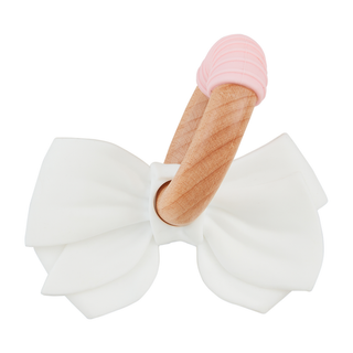 White Bow Teether