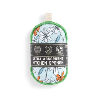 Windowpane Floral Absorbent Sponges