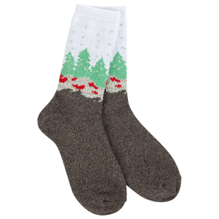 Wonderland Forest White Socks