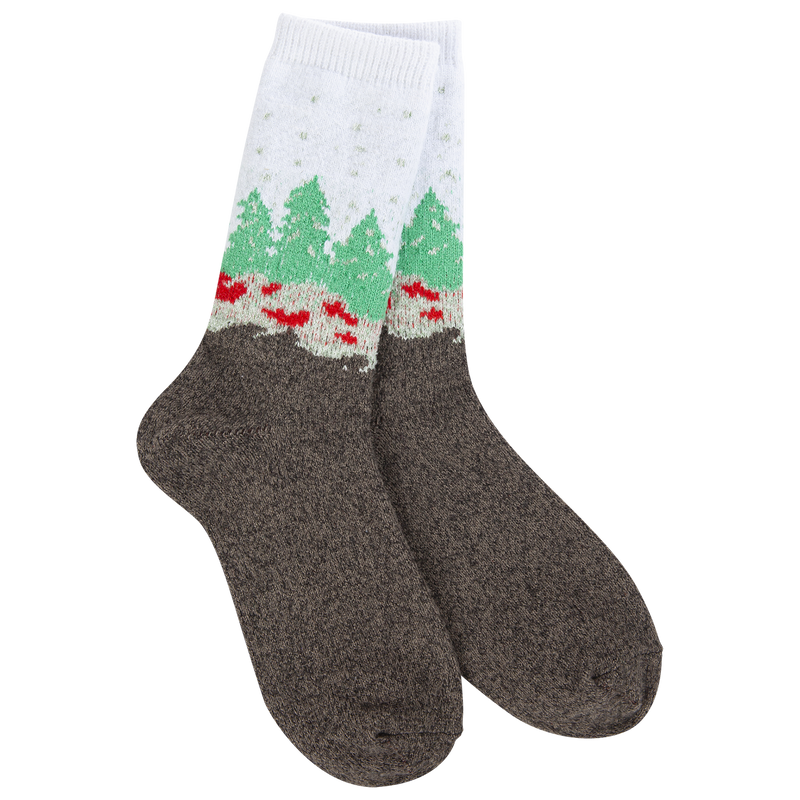 Wonderland Forest White Socks