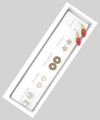 Xmas Wreath Box Set Earrings