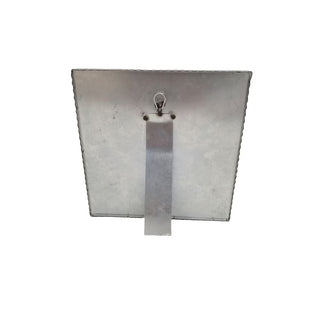 Metal square level on a white background