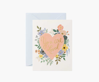 You Are Loved Heart Card