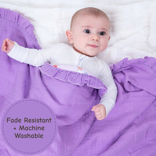 Muslin Goose Parade Quilt Baby & Kids Ruffle  Blanket