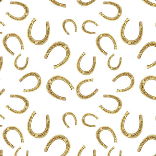 Baby Muslin Lucky Horseshoe Swaddle Blanket