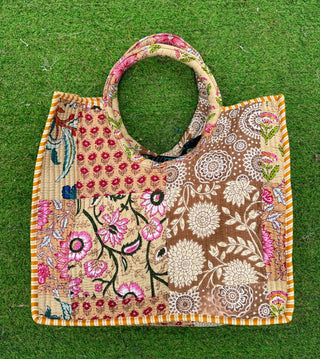 Yellow Quilted Bag