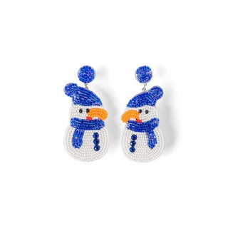 Snowman Beaded Earring