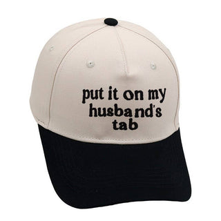 Two Tone Embroidery Word Baseball Hat