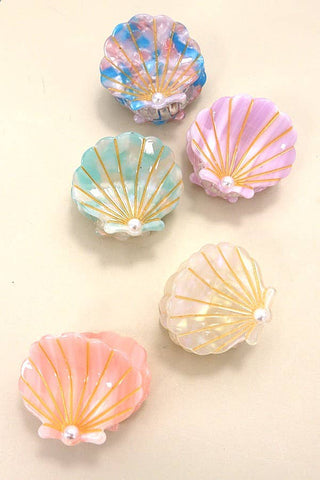 Beach Ocean Seashell Hair Claw Clips