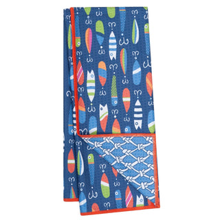 Navy Kate Nelligan Reversible Towel