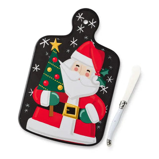 Christmas Whimsy Santa Melamine Cheese Board