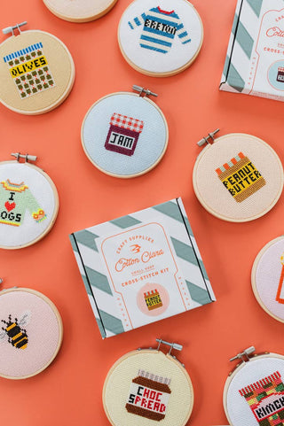 Aperol Cocktail Beginner Counted Cross Stitch Kit