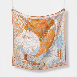 Silk Feel Square Scarf