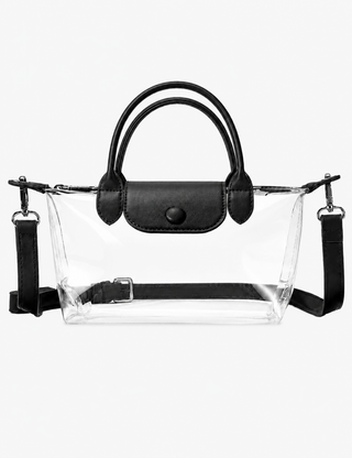 Ladies Clear Crossbody Double Handle Handbag